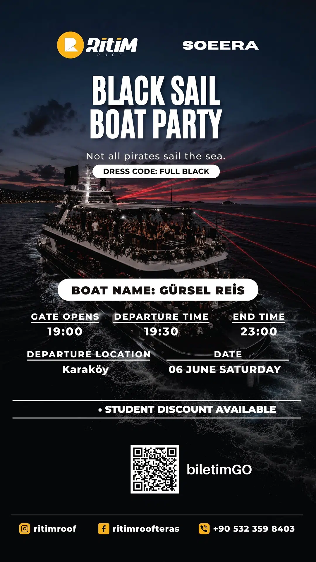 Black Sail Boat Party