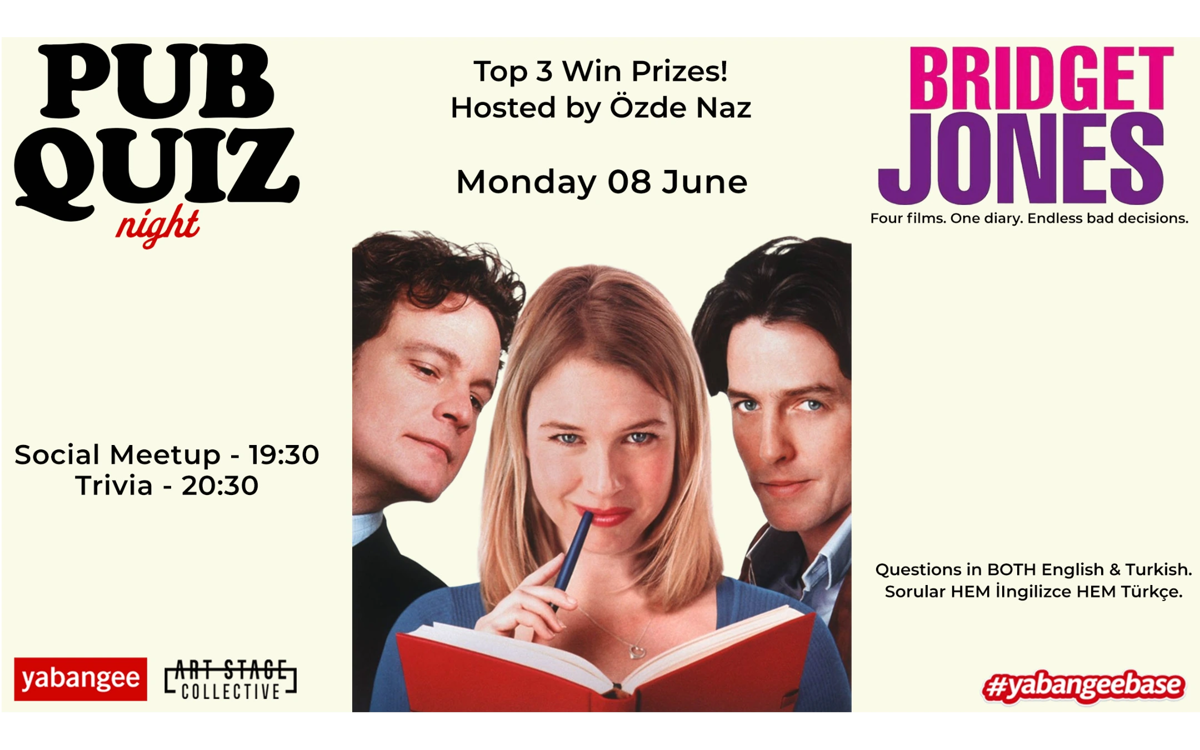 Pub Quiz Night on Bridget Jones: Questions in English and Turkish