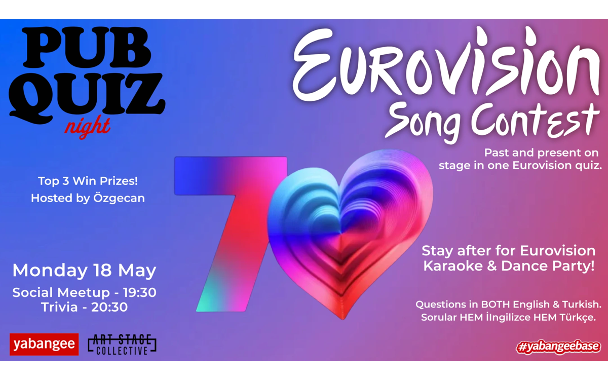Pub Quiz Night on Eurovision: Questions in English & Turkish