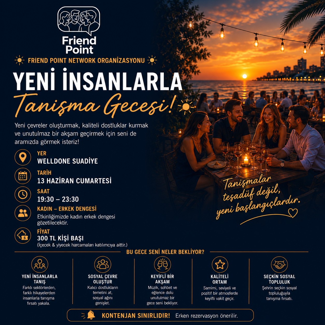 Sosyal Buluşma, Yeni İnsanlarla Tanışma Gecesi