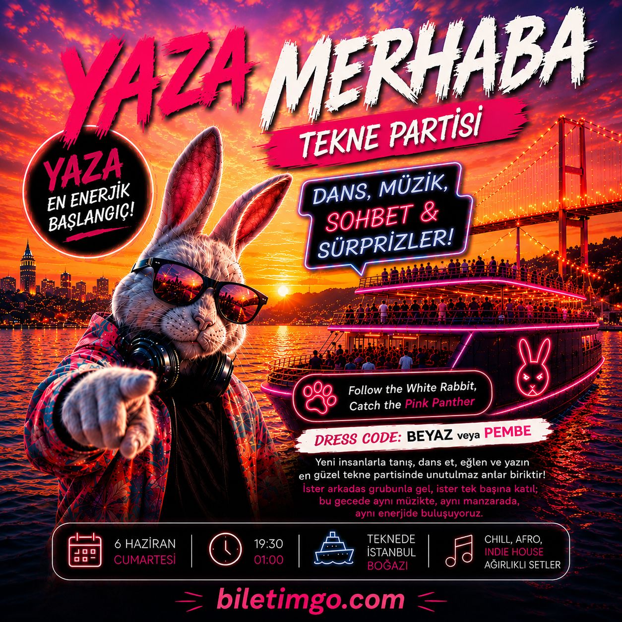 Yaza Merhaba Tekne Partisi
